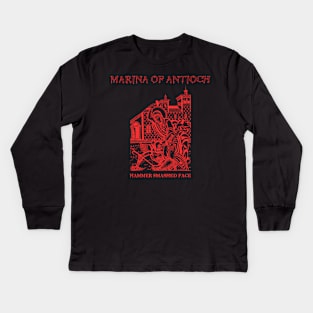 Cannibal Corpse parody Marina of Antioch icon Kids Long Sleeve T-Shirt